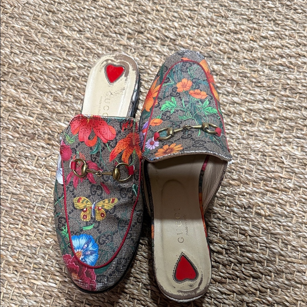 Gucci Women's Floral Mules - Multicolor